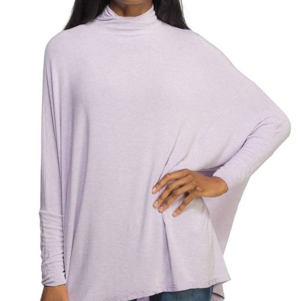 Free People sz M Terry Turtleneck Tunic wool blend - Picture 2 of 7